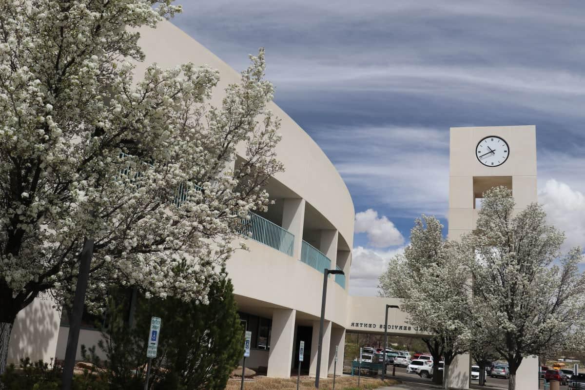 Educational Services/Clocktower Building in spring.